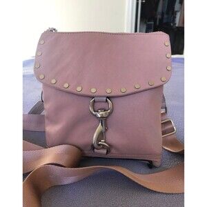 Rebecca Minkoff nylon flap studs crossbody mini mac